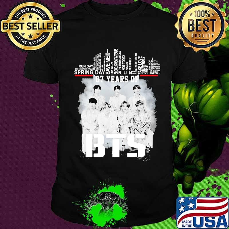 07 years of bts band members shirt