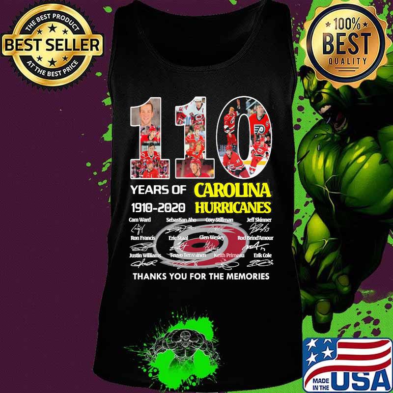 110 years of 1910 2020 carolina hurricanes thank you for the memories signatures s Tank top 110 years of 1910 2020 carolina hurricanes thank you for the memories signatures s Tank top