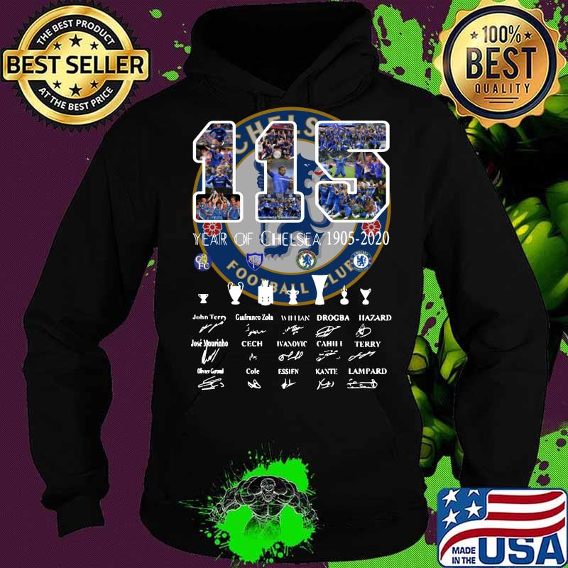 115 year of chelsea fc 1905 2020 players signatures s Hoodie 115 year of chelsea fc 1905 2020 players signatures s Hoodie