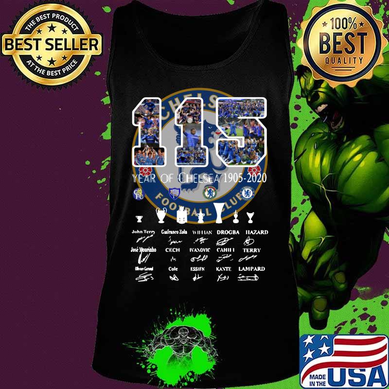 115 year of chelsea fc 1905 2020 players signatures s Tank top 115 year of chelsea fc 1905 2020 players signatures s Tank top