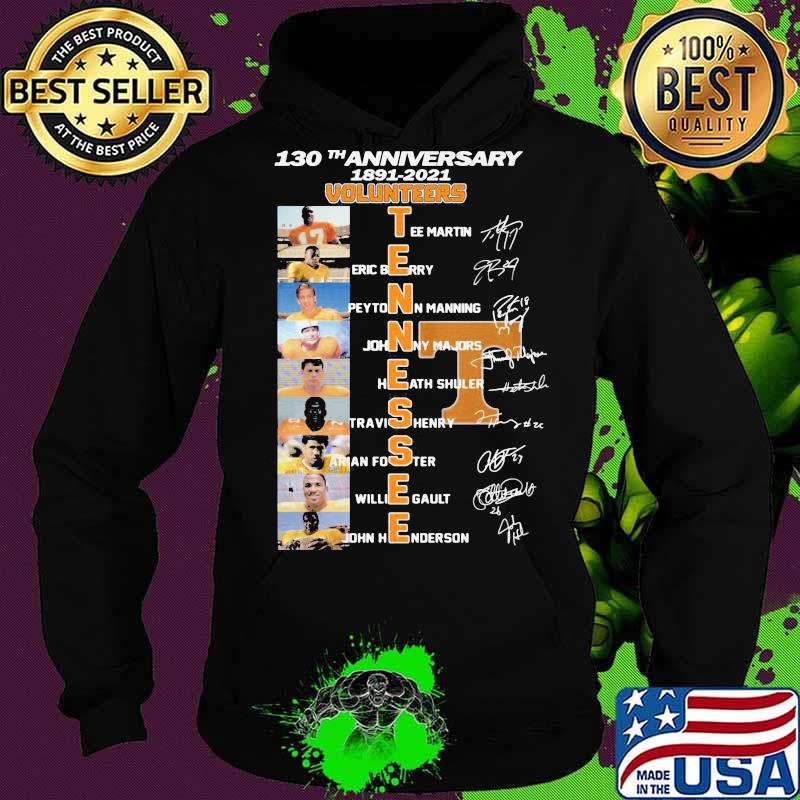 130th anniversary 1891 2021 volunteers tennessee players signatures s Hoodie 130th anniversary 1891 2021 volunteers tennessee players signatures s Hoodie