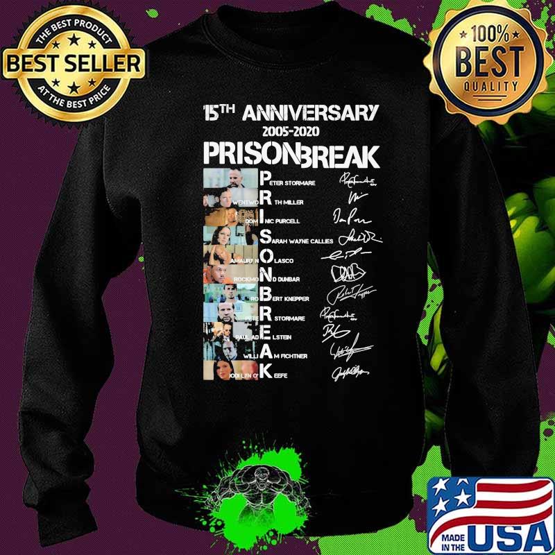 15th anniversary 2005 2020 prison break signatures s Sweater 15th anniversary 2005 2020 prison break signatures s Sweater
