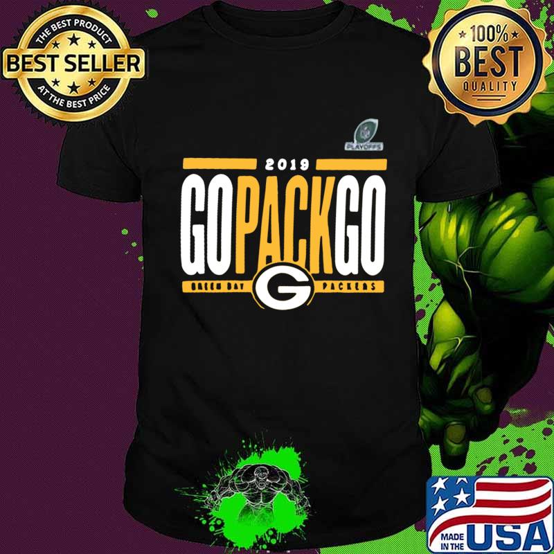 2019 go pack go green bay packers shirt