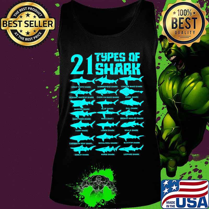 21 types of shark Marine Biology s Tank top 21 types of shark Marine Biology s Tank top