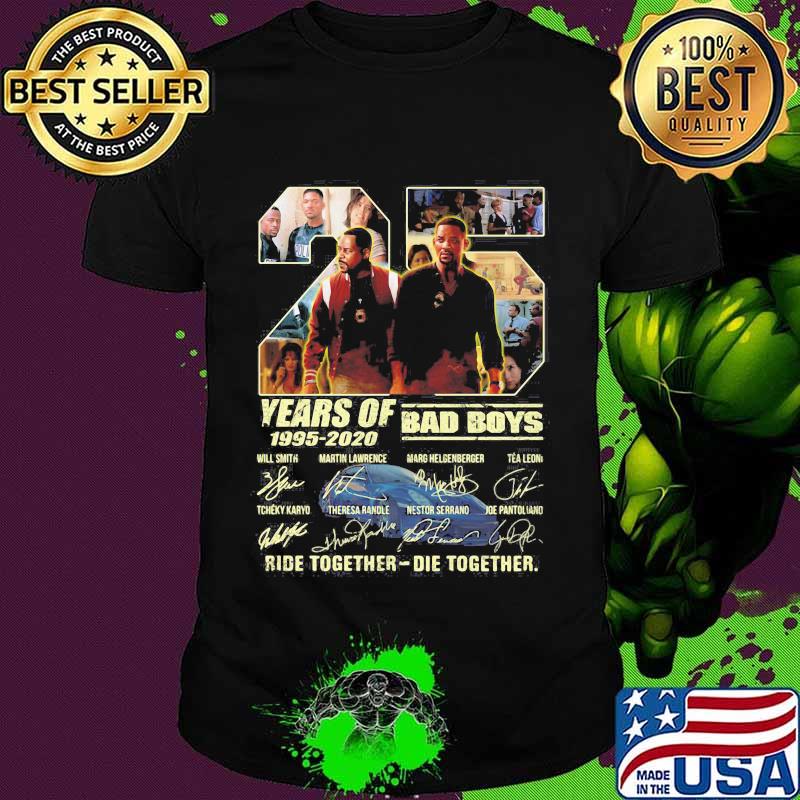 25 years of 1995 2020 bad boys ride together die together signatures shirt 25 years of 1995 2020 bad boys ride together die together signatures shirt