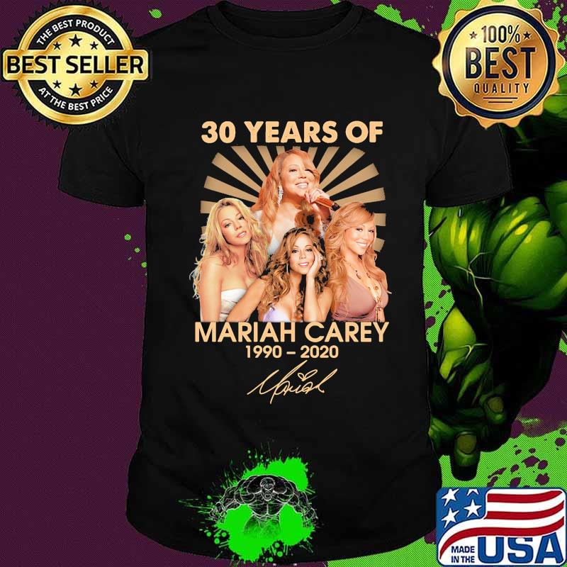 30 years of mariah carey 1990 2020 signature shirt