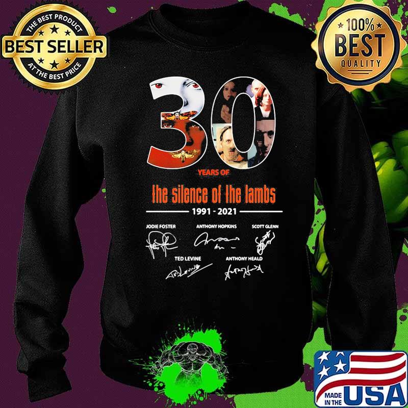 30 years of the silence of the lambs 1991 2021 signatures s Sweater 30 years of the silence of the lambs 1991 2021 signatures s Sweater
