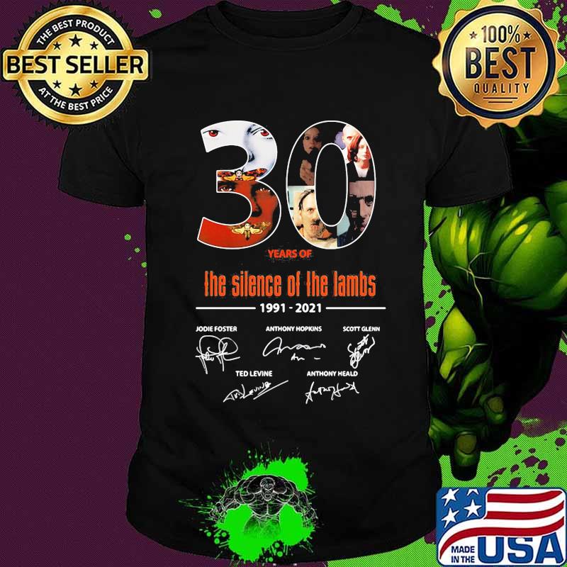 30 years of the silence of the lambs 1991 2021 signatures shirt