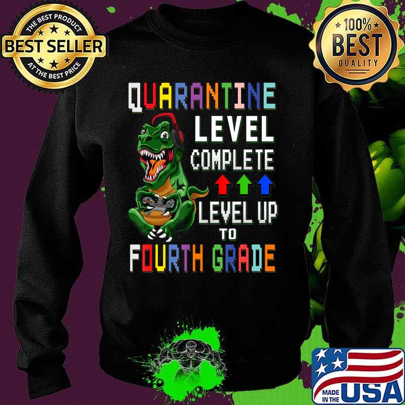 4th Grade Quarantine Shirt Back To School T Rex Gamer Gift T-Shirt Sweater 4th Grade Quarantine Shirt Back To School T Rex Gamer Gift T-Shirt Sweater
