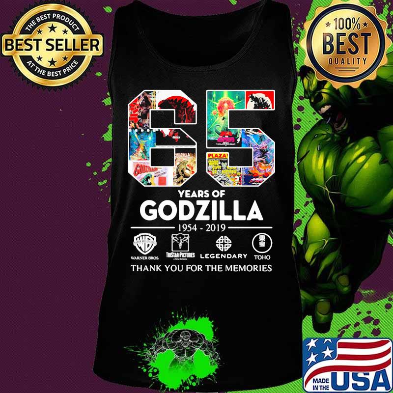 65 years of godzilla 1954 2019 thank you for the memories s Tank top 65 years of godzilla 1954 2019 thank you for the memories s Tank top