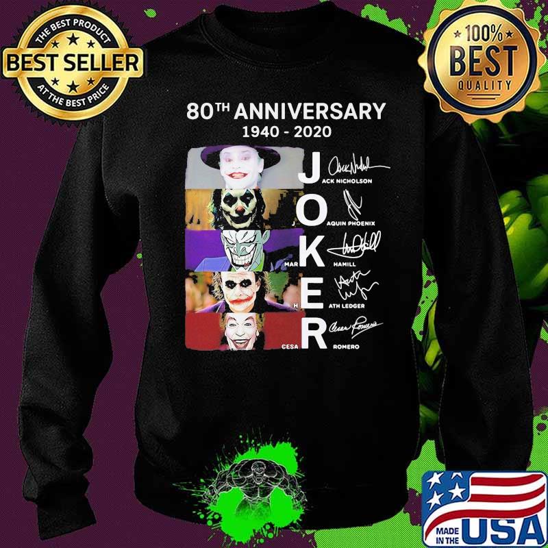 80th anniversary 1940 2020 signatures s Sweater 80th anniversary 1940 2020 signatures s Sweater