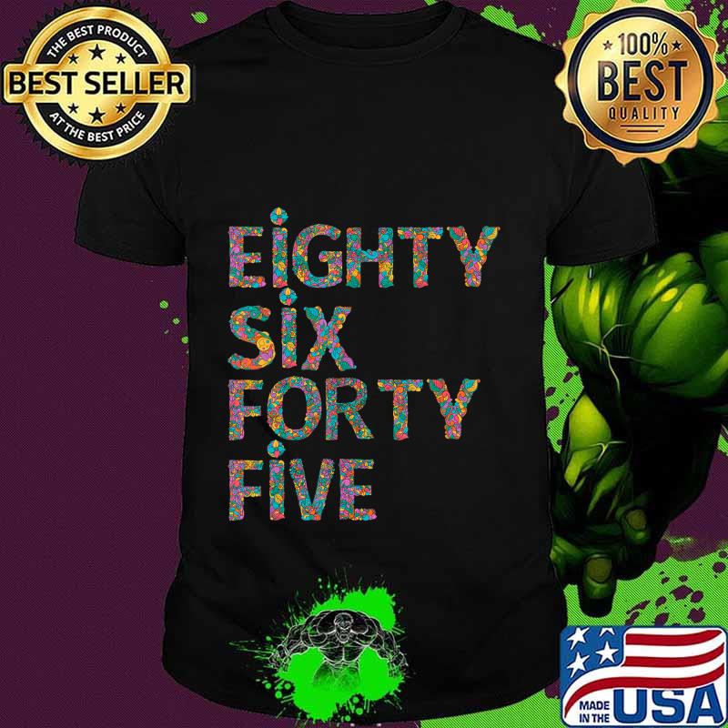 8645 Hand Lettered Floral Graphic Vote 2020 Anti Trump Biden T-Shirt
