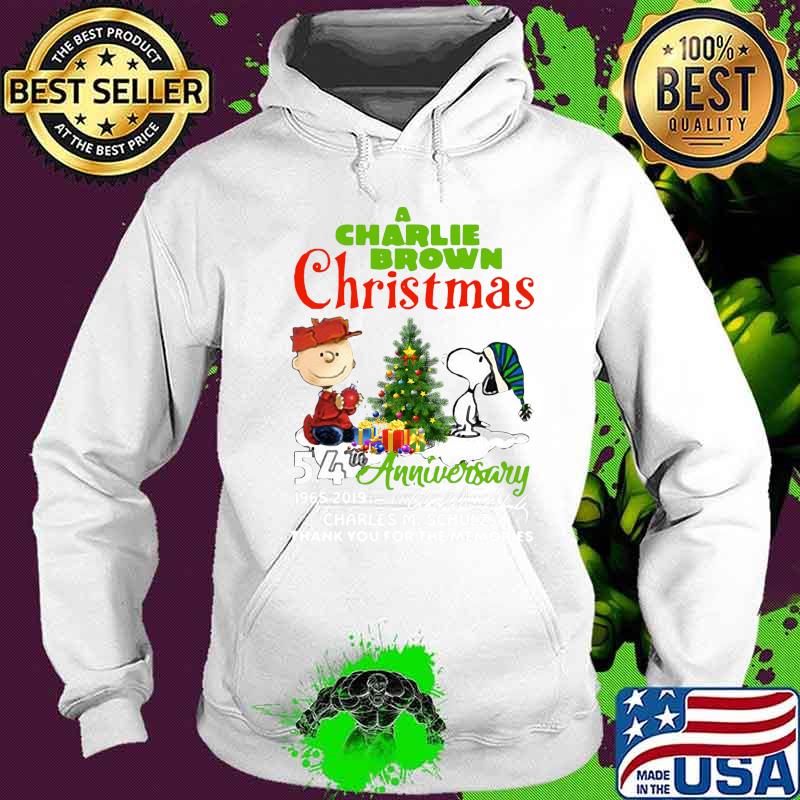A charlie brown christmas 54th anniversary 1965 2019 thank you for the memories s Hoodie A charlie brown christmas 54th anniversary 1965 2019 thank you for the memories s Hoodie