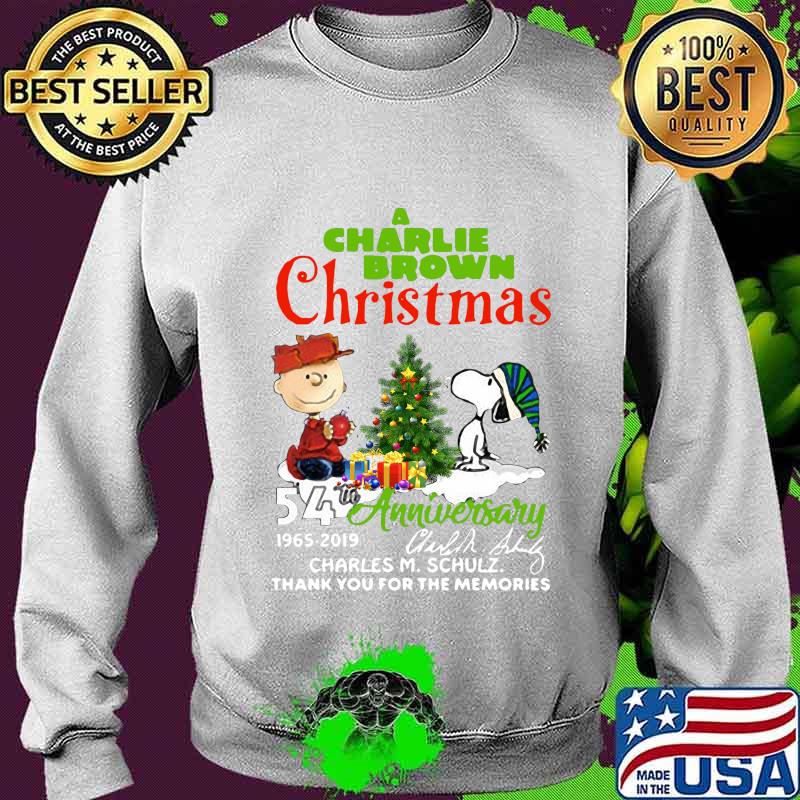 A charlie brown christmas 54th anniversary 1965 2019 thank you for the memories s Sweater A charlie brown christmas 54th anniversary 1965 2019 thank you for the memories s Sweater