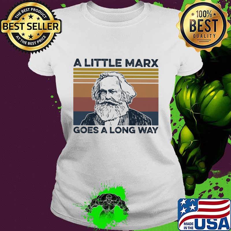 A little marx goes a long way vintage retro s Ladies tee A little marx goes a long way vintage retro s Ladies tee