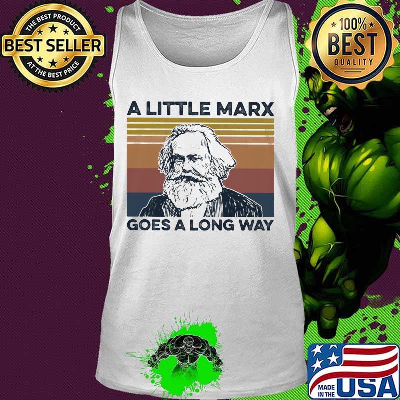 A little marx goes a long way vintage retro s Tank top A little marx goes a long way vintage retro s Tank top