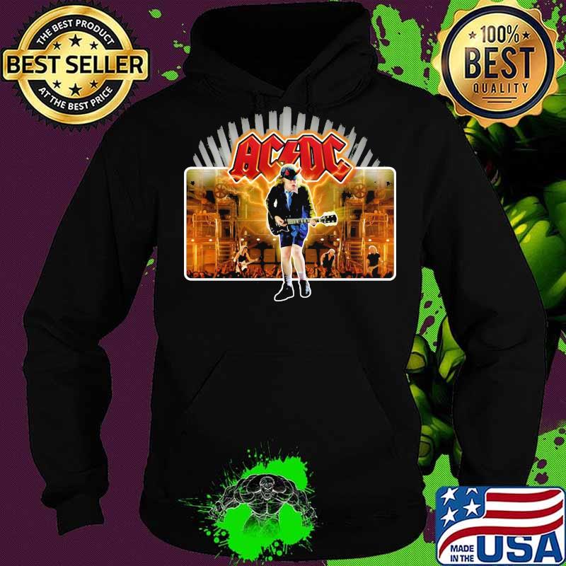 Acdc band angus young playing guitar s Hoodie Acdc band angus young playing guitar s Hoodie