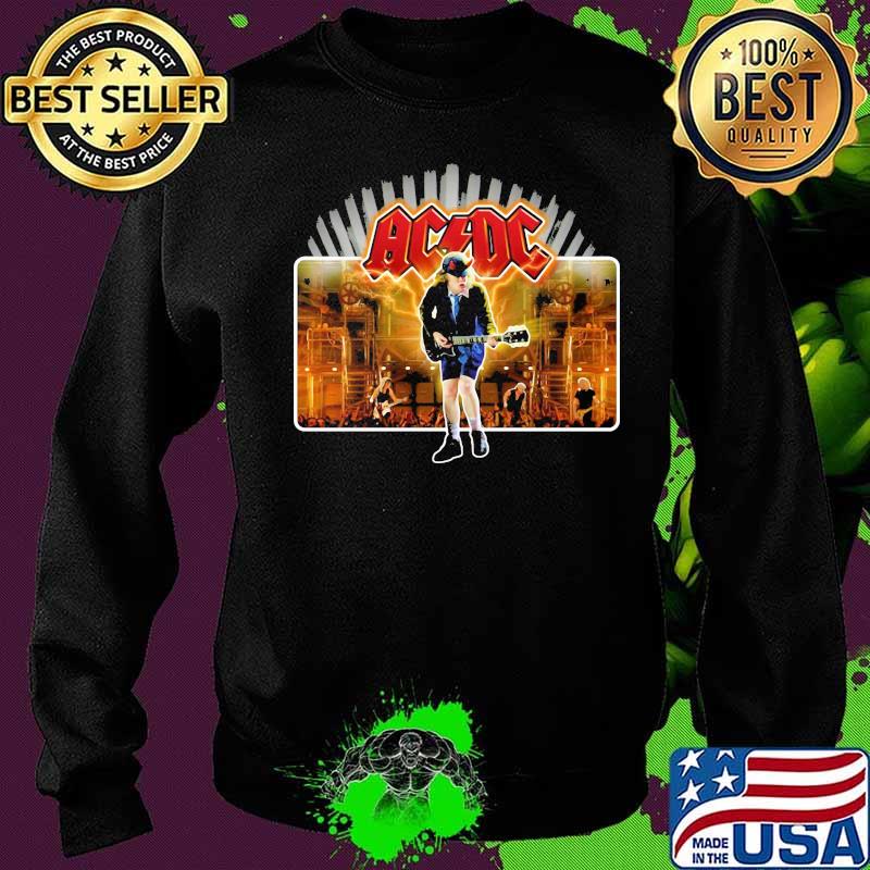 Acdc band angus young playing guitar s Sweater Acdc band angus young playing guitar s Sweater