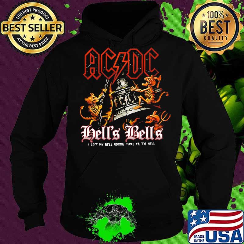 Acdc band hell's bells i got my bell gonna take ya to hell santa skeleton s Hoodie Acdc band hell's bells i got my bell gonna take ya to hell santa skeleton s Hoodie