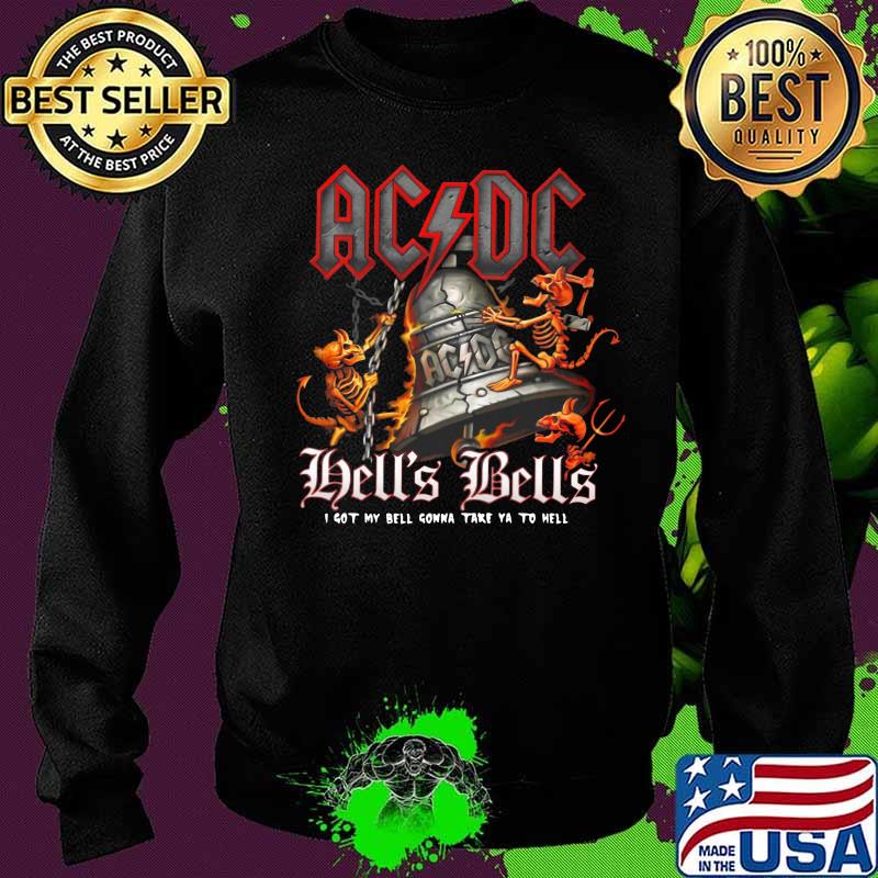 Acdc band hell's bells i got my bell gonna take ya to hell s Sweater Acdc band hell's bells i got my bell gonna take ya to hell s Sweater