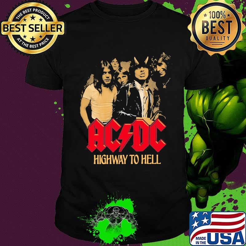 Acdc band highway to hell shirt