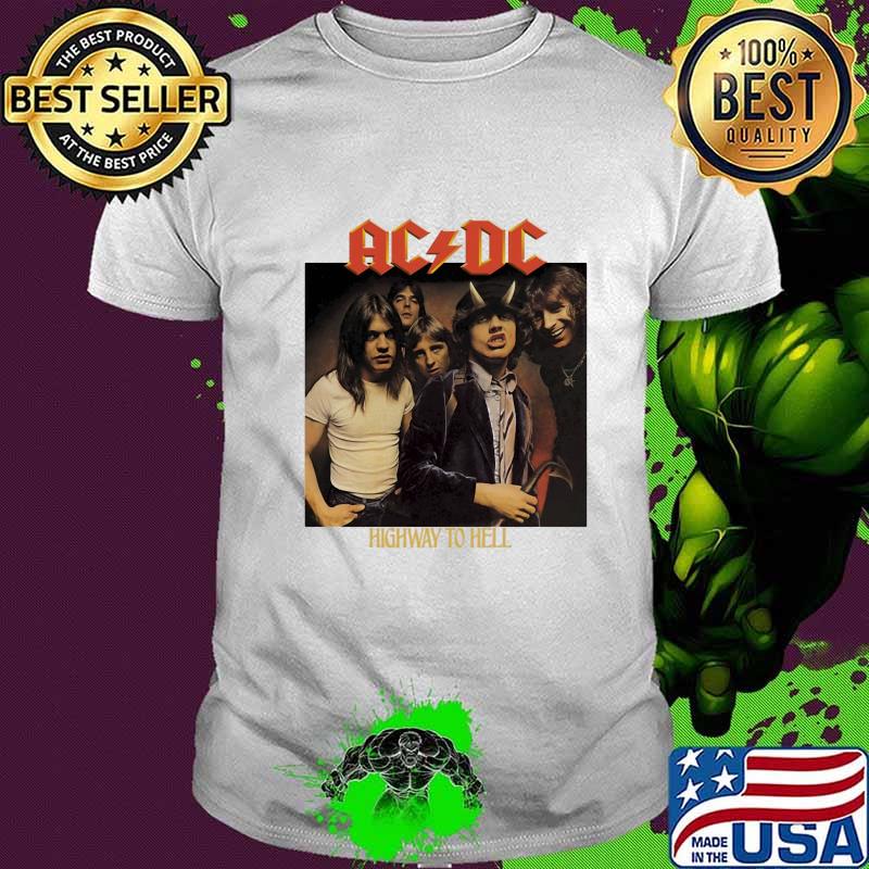 Acdc band members highway to hell shirt