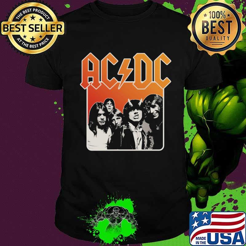 Acdc band members vintage shirt
