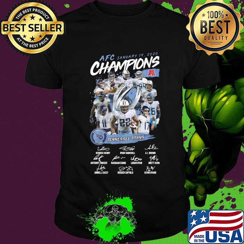 Afc champions tennessee tians signature shirt