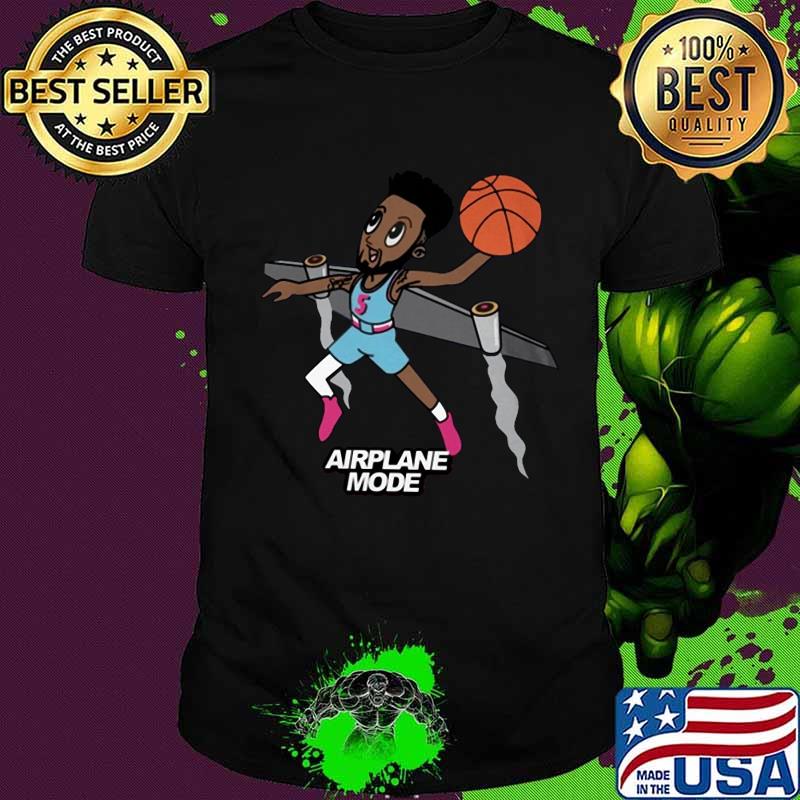 Airplane mode playing basketball shirt