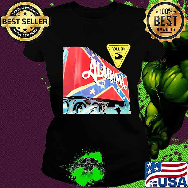 Alabama band roll on tour british flag s Ladies tee Alabama band roll on tour british flag s Ladies tee
