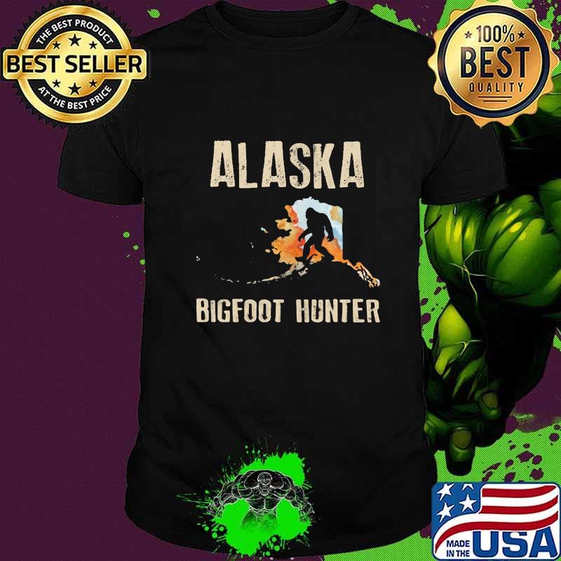 Alaska bigfoot hunter map shirt