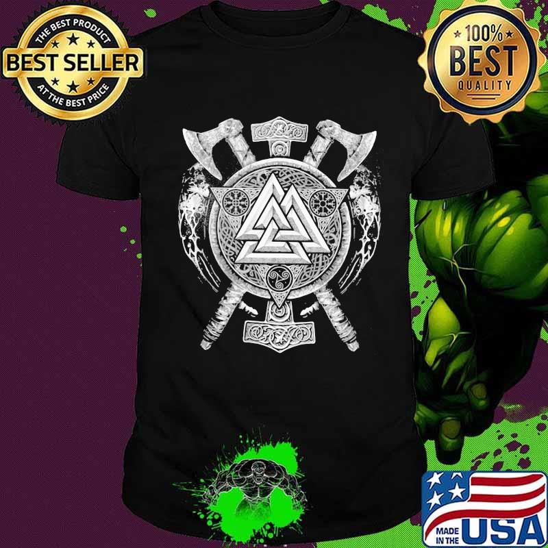 Axe vikings smite norse pantheon symbol shirt
