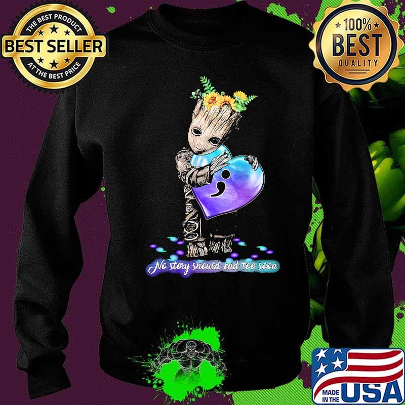 Baby groot hug heart no story should end too soon sunflowers s Sweater Baby groot hug heart no story should end too soon sunflowers s Sweater