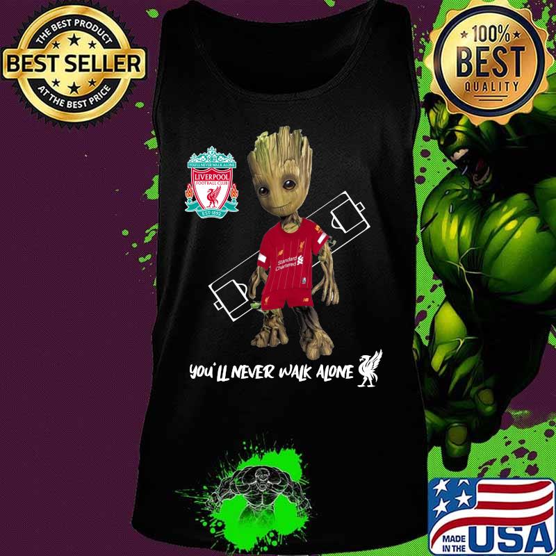 Baby groot liverpool fc you'll never walk alone s Tank top Baby groot liverpool fc you'll never walk alone s Tank top