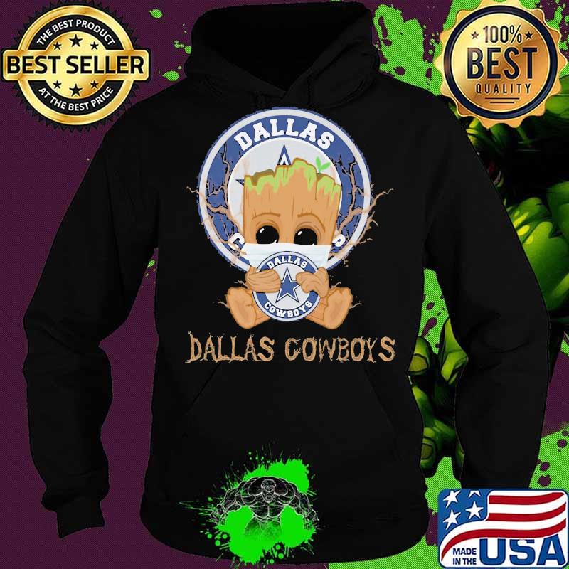 Baby groot mask hug heart dallas cowboys s Hoodie Baby groot mask hug heart dallas cowboys s Hoodie