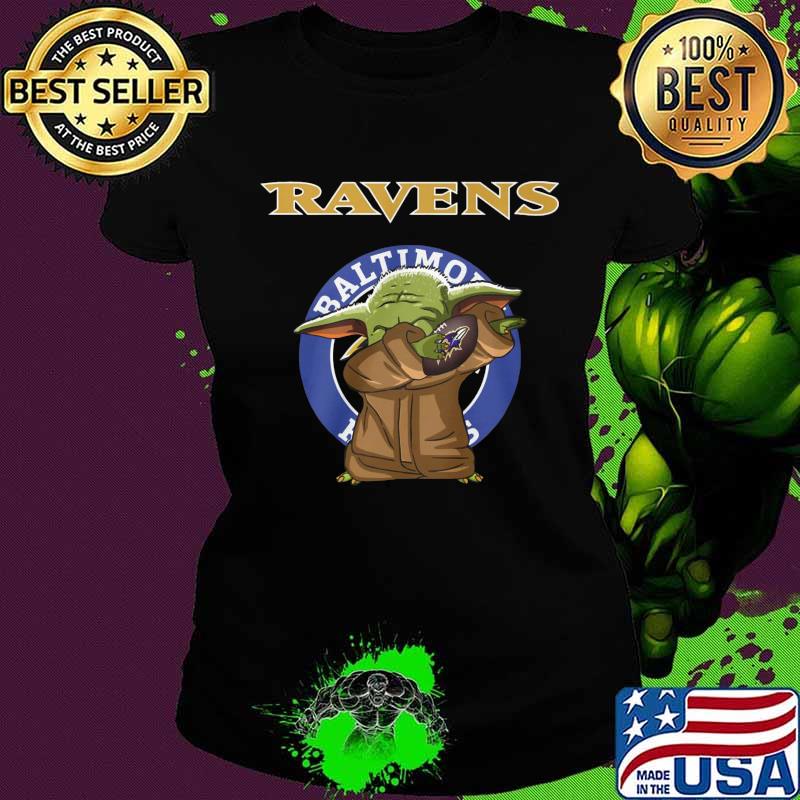 Baby yoda baltimore ravens football s Ladies tee Baby yoda baltimore ravens football s Ladies tee