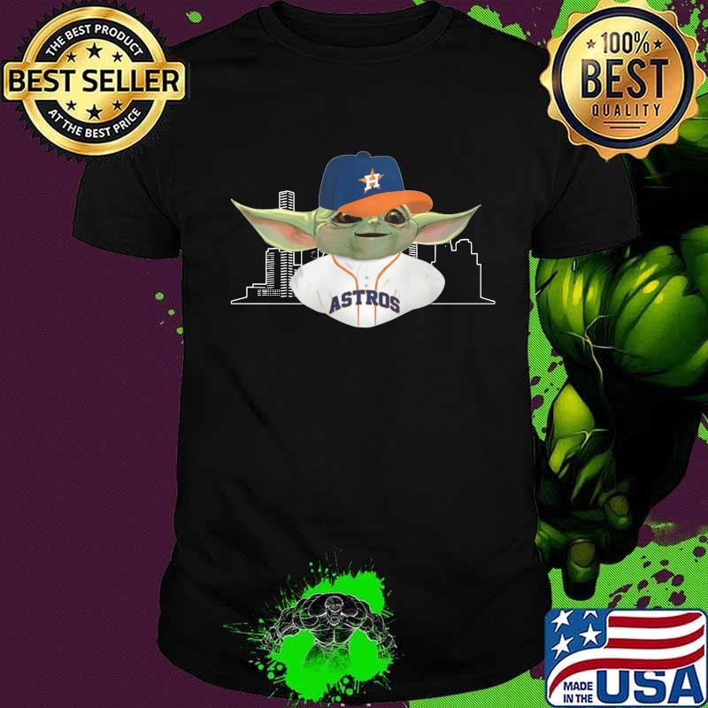 Baby yoda houston astros baseball player shirt