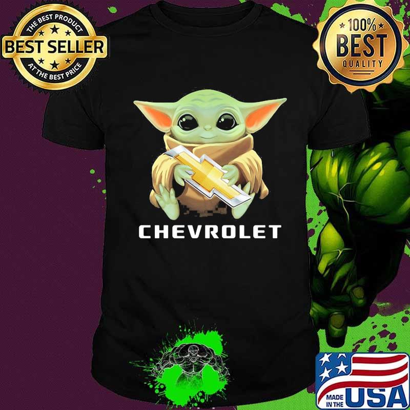 Baby yoda hug chevrolet shirt