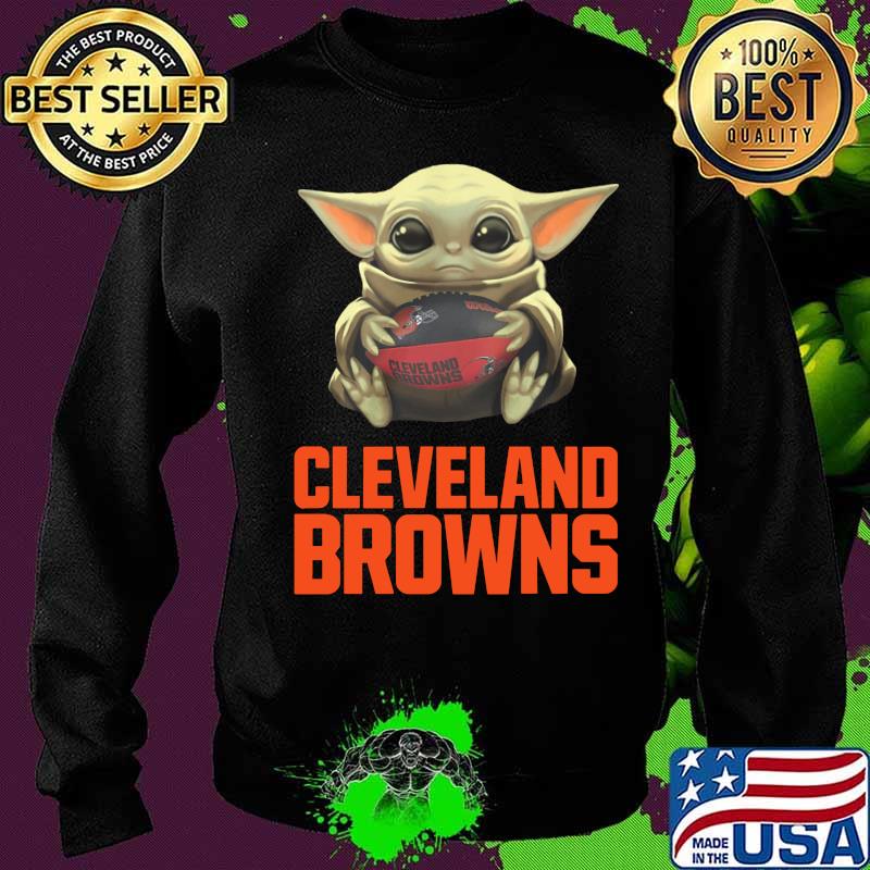 Baby yoda hug cleveland browns logo s Sweater Baby yoda hug cleveland browns logo s Sweater