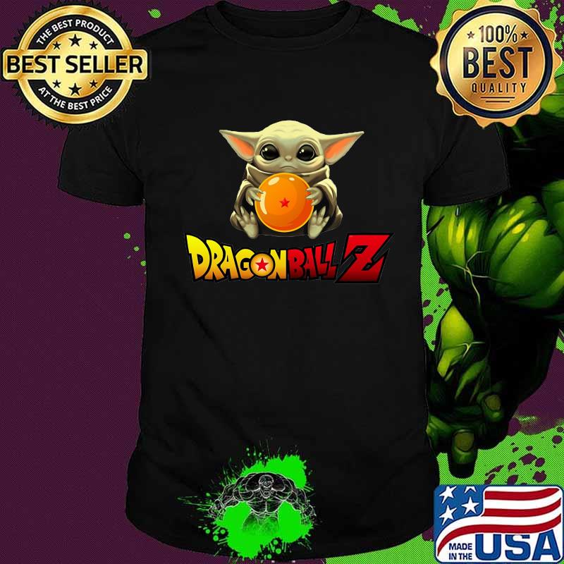 Baby yoda hug dragon ball 7 shirt