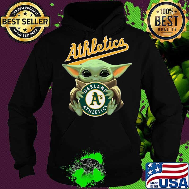 Baby yoda hug oakland athletics baseball s Hoodie Baby yoda hug oakland athletics baseball s Hoodie