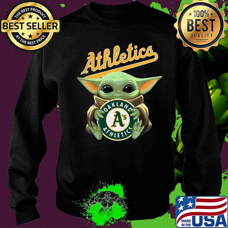 Baby yoda hug oakland athletics baseball s Sweater Baby yoda hug oakland athletics baseball s Sweater