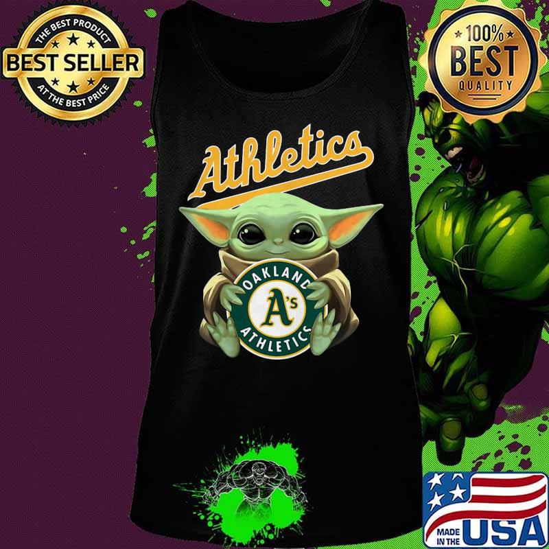 Baby yoda hug oakland athletics baseball s Tank top Baby yoda hug oakland athletics baseball s Tank top