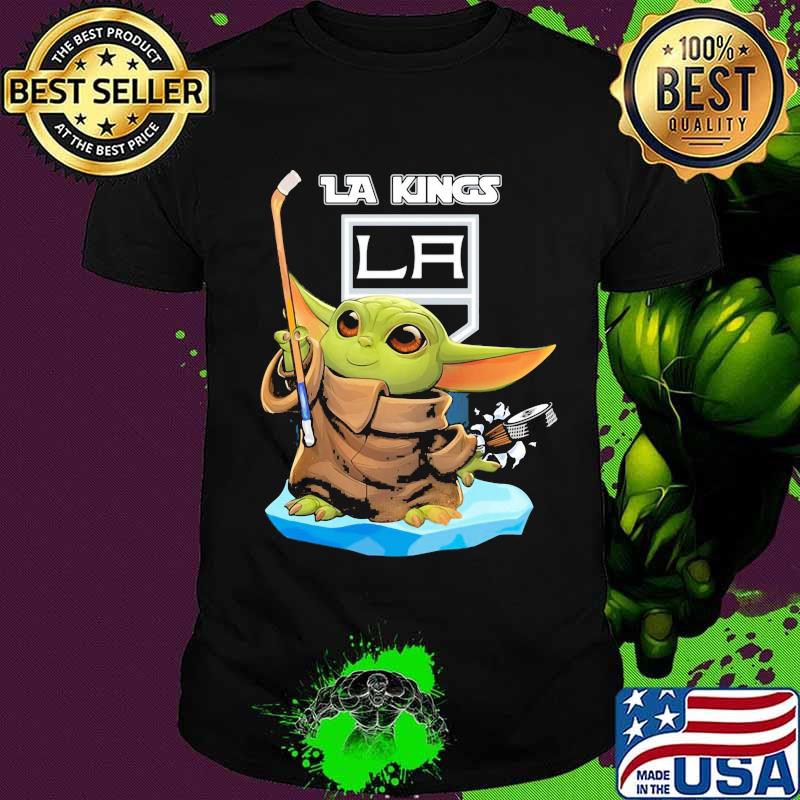 Baby yoda los angeles kings hockey shirt