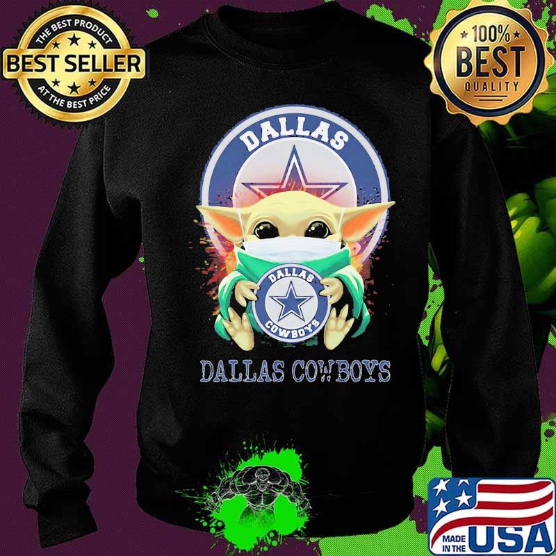 Baby yoda mask hug dallas cowboys football s Sweater Baby yoda mask hug dallas cowboys football s Sweater