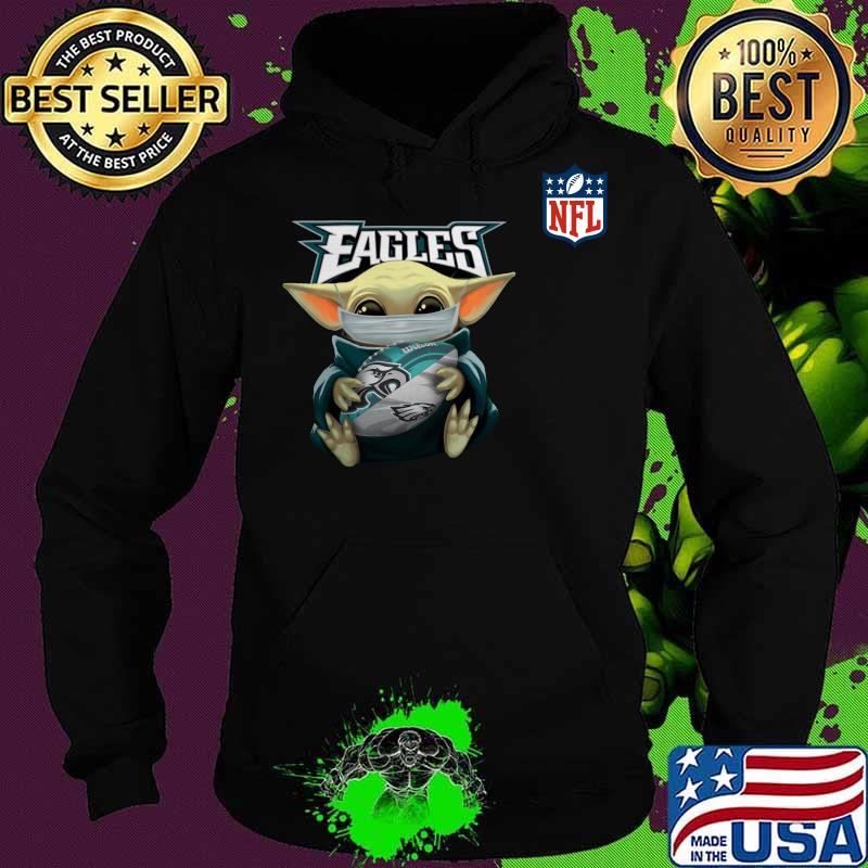 Baby yoda mask hug philadelphia eagles nfl s Hoodie Baby yoda mask hug philadelphia eagles nfl s Hoodie