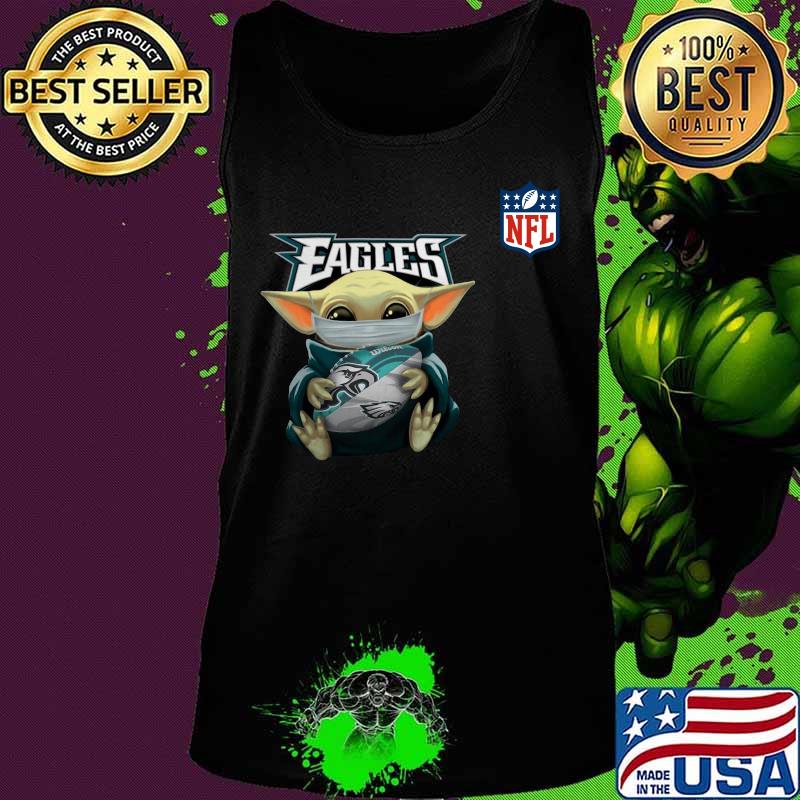 Baby yoda mask hug philadelphia eagles nfl s Tank top Baby yoda mask hug philadelphia eagles nfl s Tank top