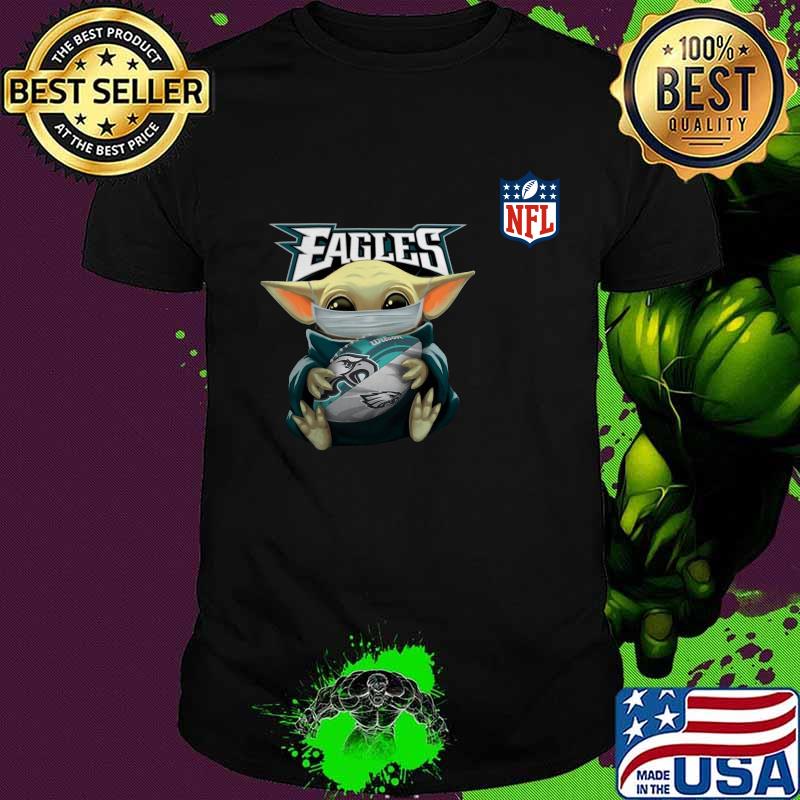 Baby yoda mask hug philadelphia eagles nfl shirt Baby yoda mask hug philadelphia eagles nfl shirt