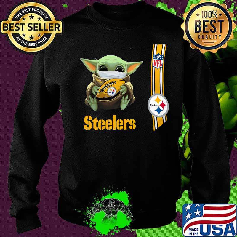 Baby yoda mask hug pittsburgh steelers nfl s Sweater Baby yoda mask hug pittsburgh steelers nfl s Sweater