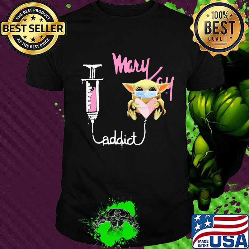 Baby yoda mask mary kay addict shirt